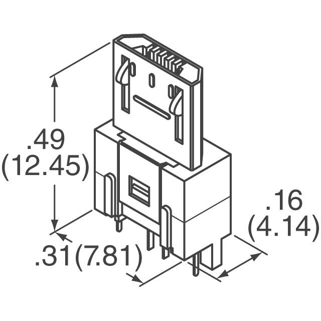10104109-0001LF Amphenol ICC (FCI)  USB DVI HDMI Connector Assemblies